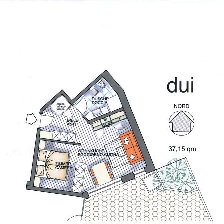 Apartment Dui Residence Bun Ste St. Vigil Exteriör bild